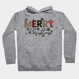 Merry Christmas Leopard print Hoodie